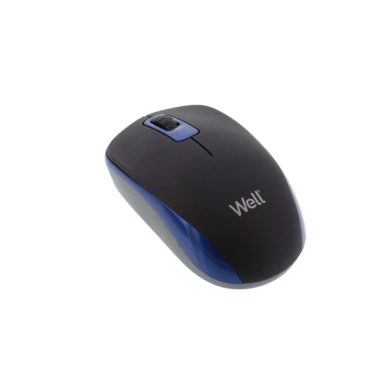 Mouse wireless Well MW102 negru/albastru