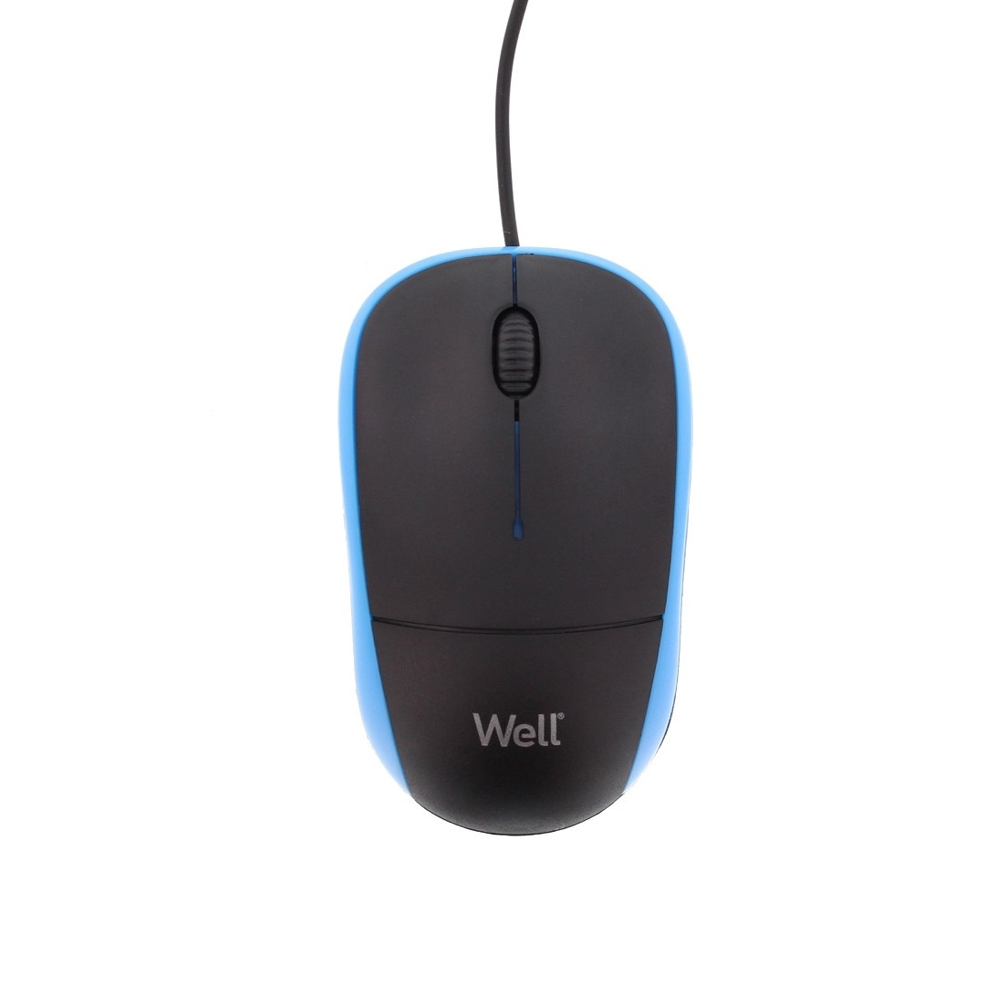 Mouse optic Well MU002 USB negru/albastru