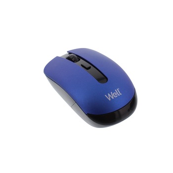 Mouse wireless Well MW101 albastru/negru Mouse wireless Well MW101 albastru/negru