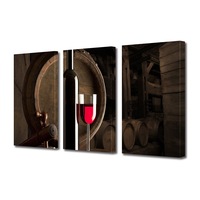tablou canvas premium art factory truecolor colectia bar pahar si sticla vin in fata unui butoi decoratiuni moderne pentru casa 3 x 60 x 90 cm imagen 42_0_
0
