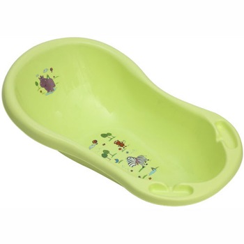 Cadita Lorelli Bebe cu Personaje Farm Forest, Hippo Green Cadita Lorelli Bebe cu Personaje Farm Forest, Hippo Green