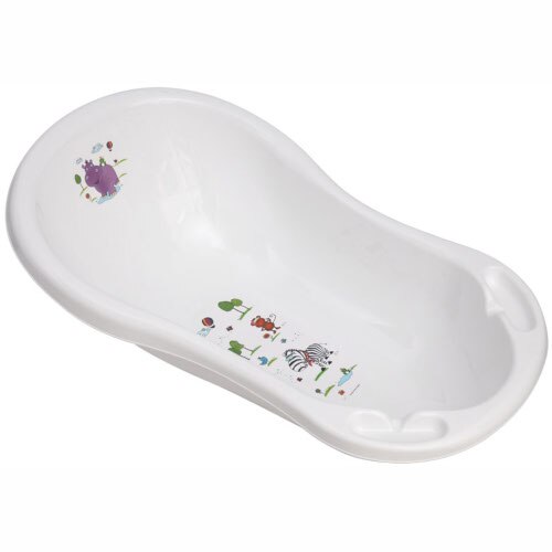 Cadita Lorelli Bebe cu Personaje Farm Forest, Hippo White