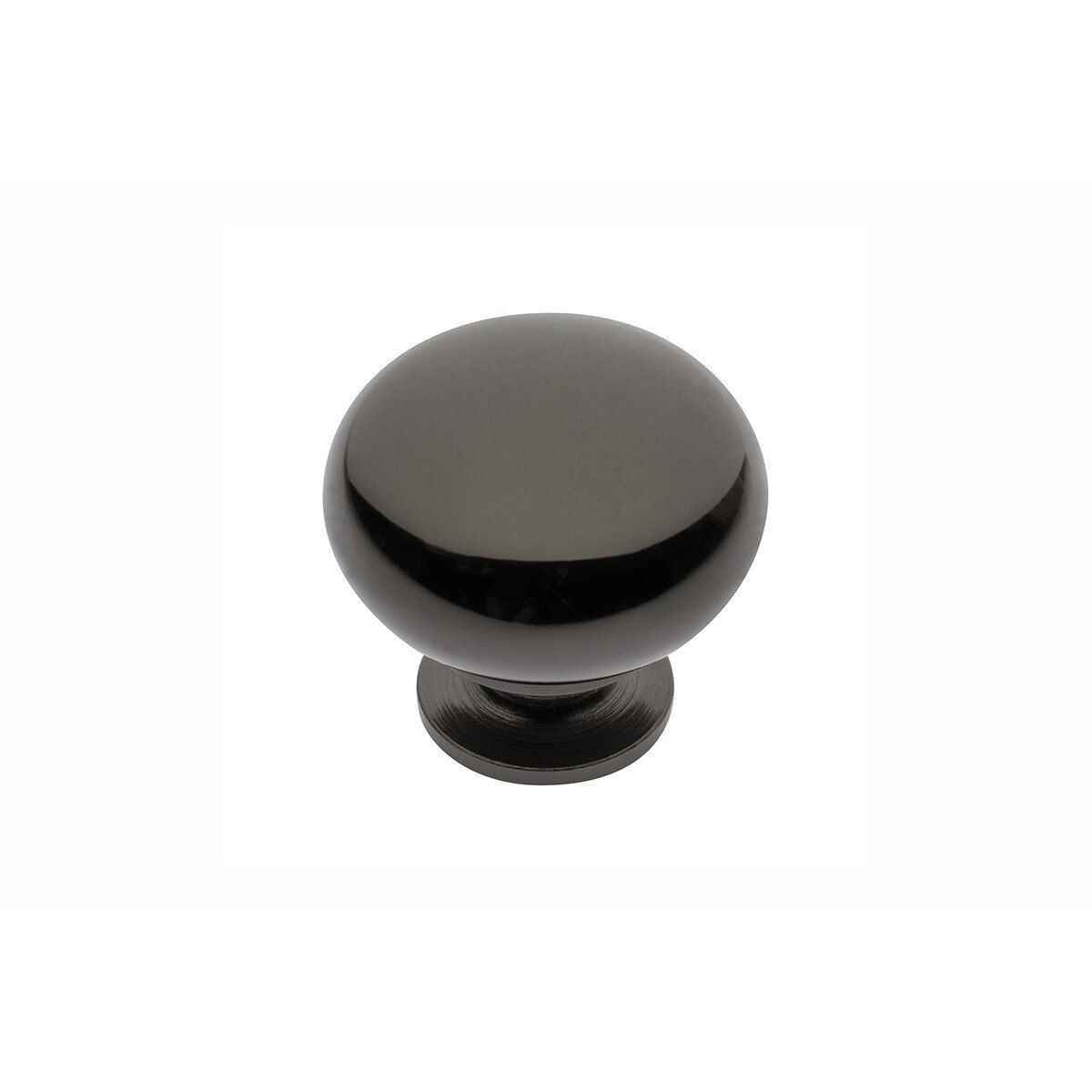 Buton pentru mobilier, crom negru, 32.5 mm, material ZnAl