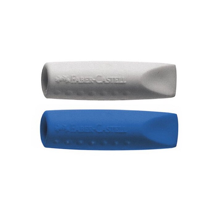 Radiera Faber Castell Grip 2001 2 buc/set gri si albastra