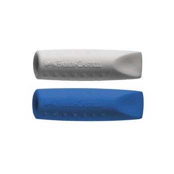Radiera Faber Castell Grip 2001 2 buc/set gri si albastra Radiera Faber Castell Grip 2001 2 buc/set gri si albastra