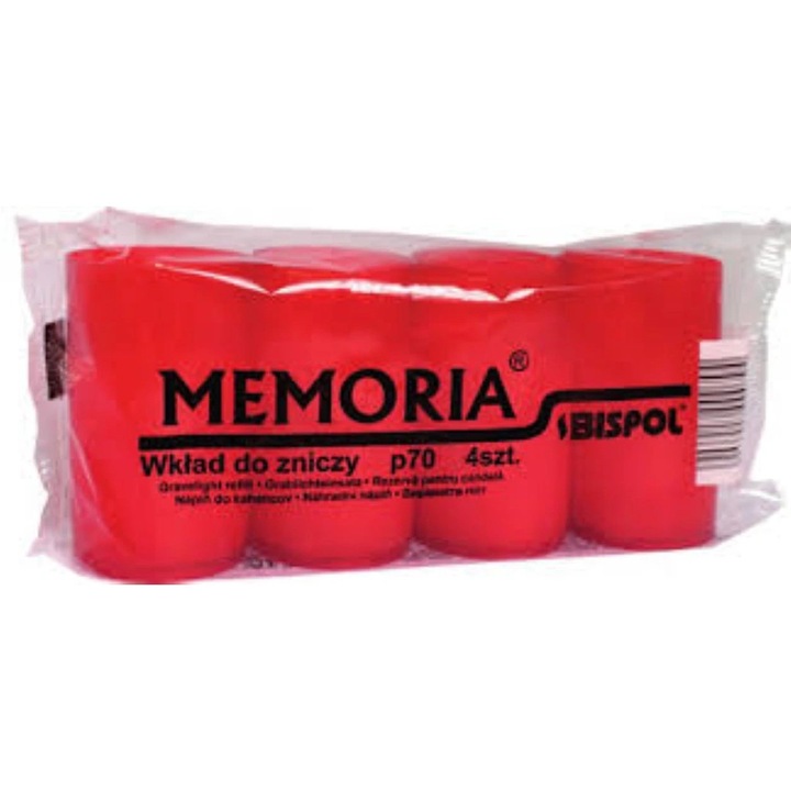 Set Candele 4 bucati Rosu timp ardere 22h