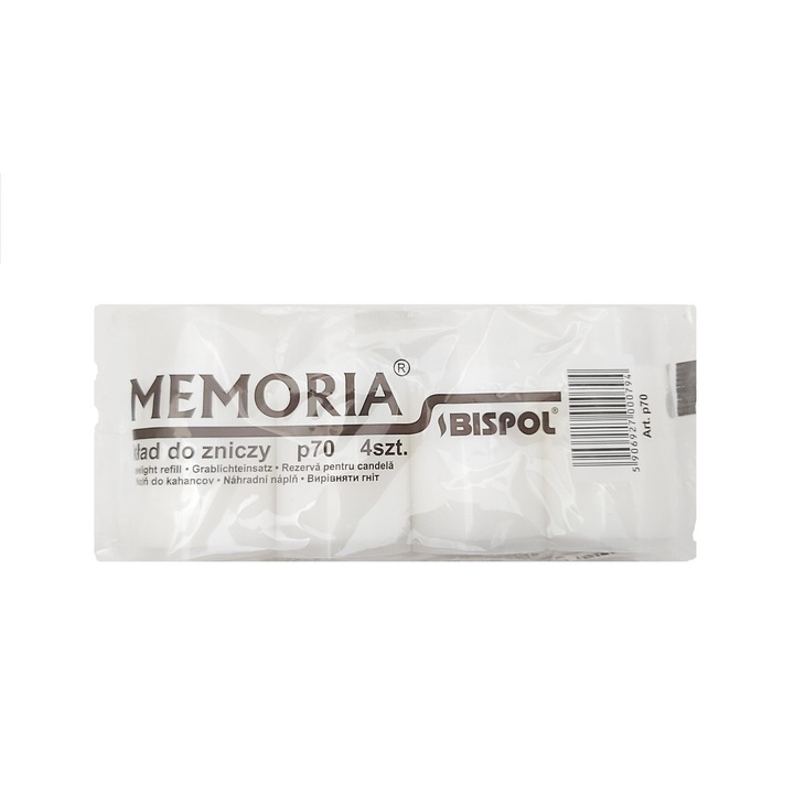 Set Candele 4 bucati Alb timp ardere 22h