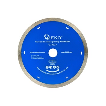 Disc diamantat 200mmx10x1.6mm, Geko PREMIUM G78333 Disc diamantat 200mmx10x1.6mm, Geko PREMIUM G78333