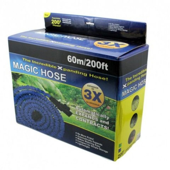 Kerti tömlő Magic Hose Hosszabbítható 60 méter, kék