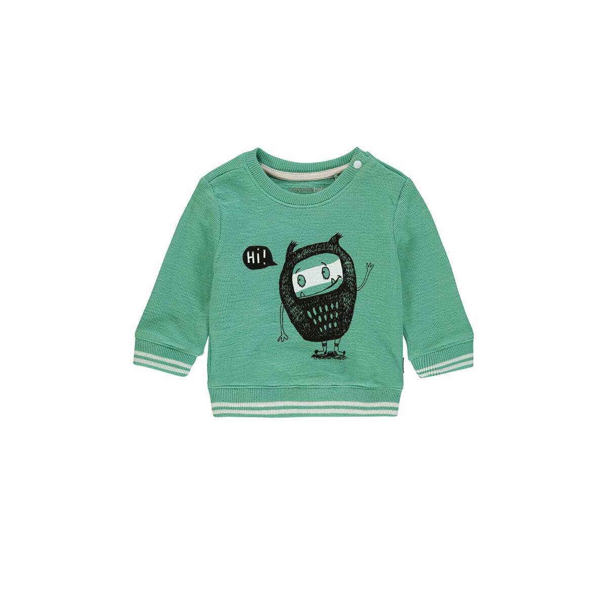 Pulover bebe, Noppies, cu mansete, Pawtucket, verde