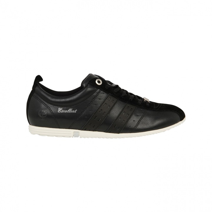 Adidasi barbati Quick Olympic, piele naturala, Negru, 44 EU