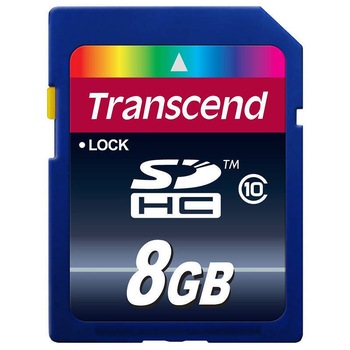 Card de memorie Transcend SDHC Ultimate 8GB Clasa 10 133x Card de memorie Transcend SDHC Ultimate 8GB Clasa 10 133x
