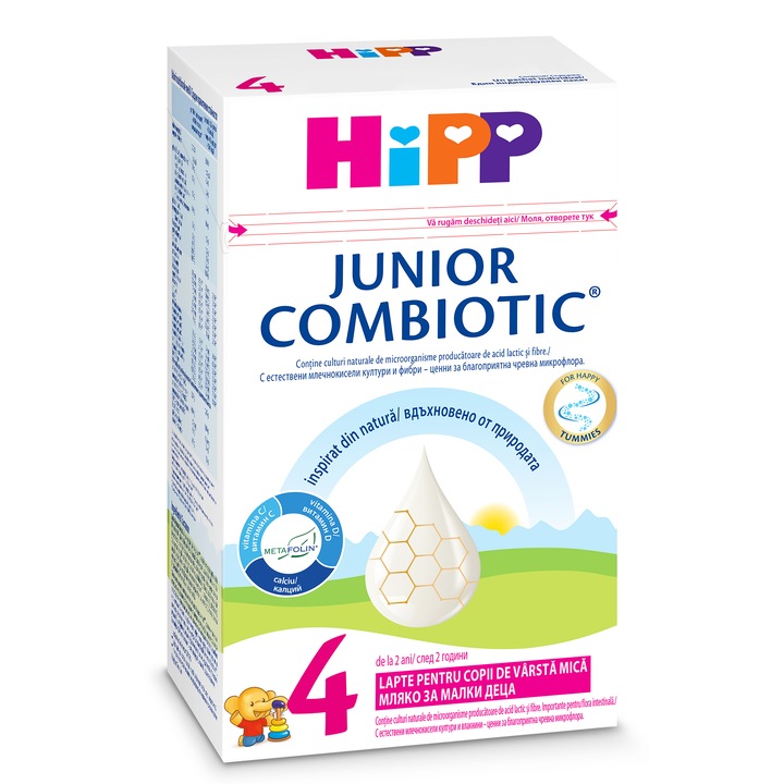 Lapte praf Hipp 4 Combiotic Junior, 500 g, de la 2 ani