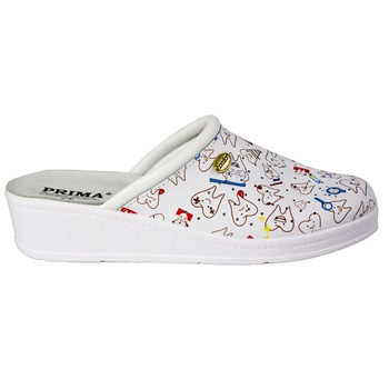 Saboti design stomatologic , dintisori, piele perforati cu talpa antiderapanta, CE mark Saboti design stomatologic , dintisori, piele perforati cu talpa antiderapanta, CE mark