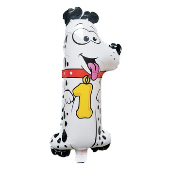 Balon folie cifra 1, Zola®, Dalmatian, 21x45 cm Balon folie cifra 1, Zola®, Dalmatian, 21x45 cm