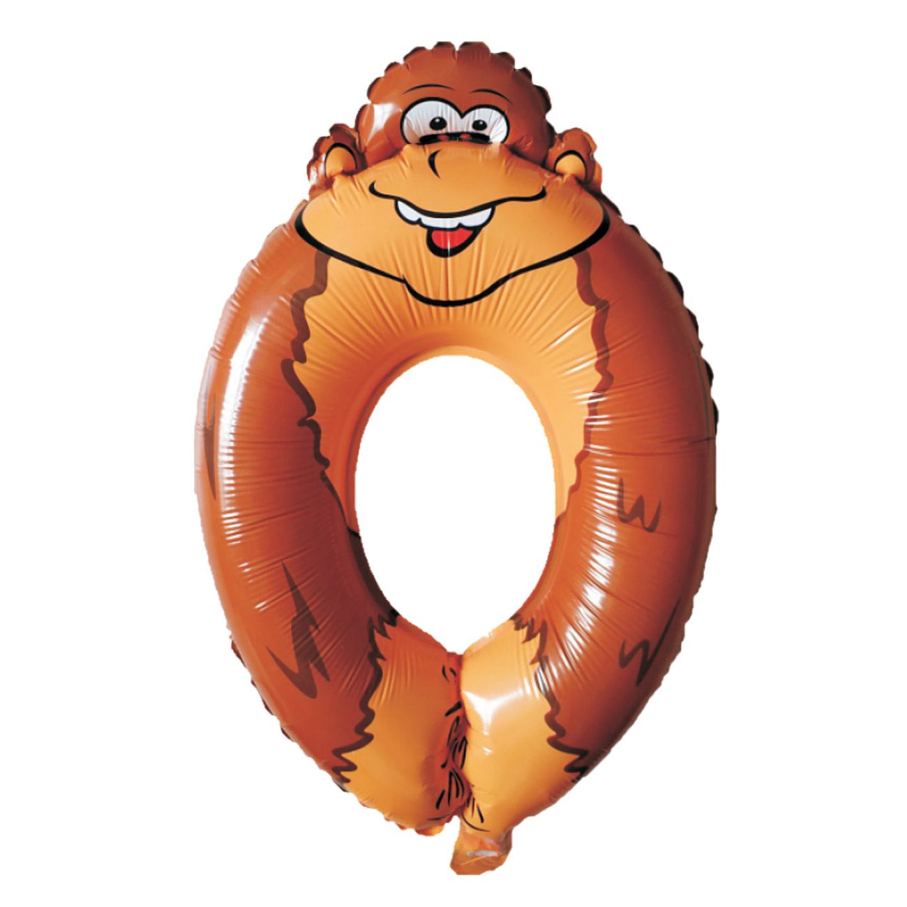 Balon folie cifra 0, Zola®, Maimuta, 32x50 cm