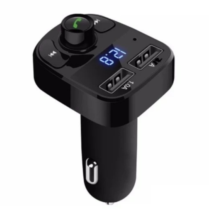 Трансмитер FM Zik HZ-BT-X8 Bluetooth, черен