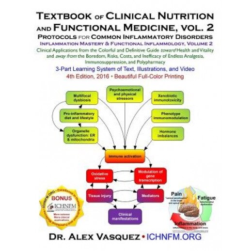 Textbook of Clinical Nutrition and Functional Medicine, Vol. 2: Protocols for Common Inflammatory Disorders, Alex Vasquez (Author)