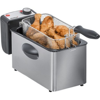 Friteuza Steba Germany DF 180, 2000 W, Capacitate 3 litri, Control Temperatura, Capac cu fereastra, Inox Friteuza Steba Germany DF 180, 2000 W, Capacitate 3 litri, Control Temperatura, Capac cu fereastra, Inox