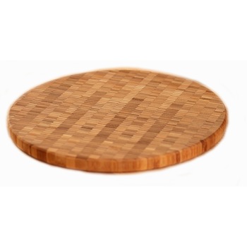 Tocator rotund din bambus, model mozaic, 30 cm Tocator rotund din bambus, model mozaic, 30 cm