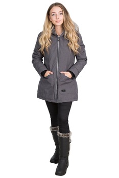 Trespass, Geaca impermeabila si rezistenta la vant, cu gluga Day By Day, Gri inchis/ Negru Trespass, Geaca impermeabila si rezistenta la vant, cu gluga Day By Day, Gri inchis/ Negru