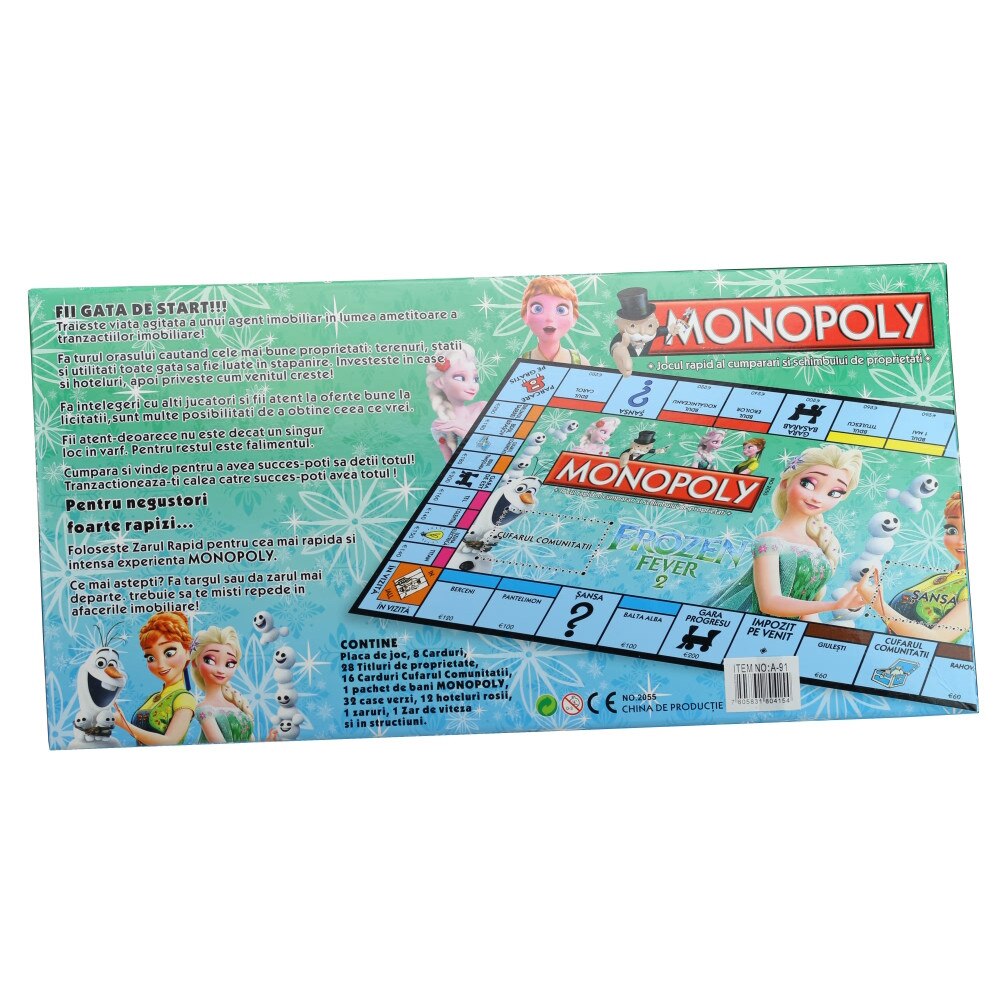 Joc de societate Monopoly Frozen Fever 2 eMAG.ro