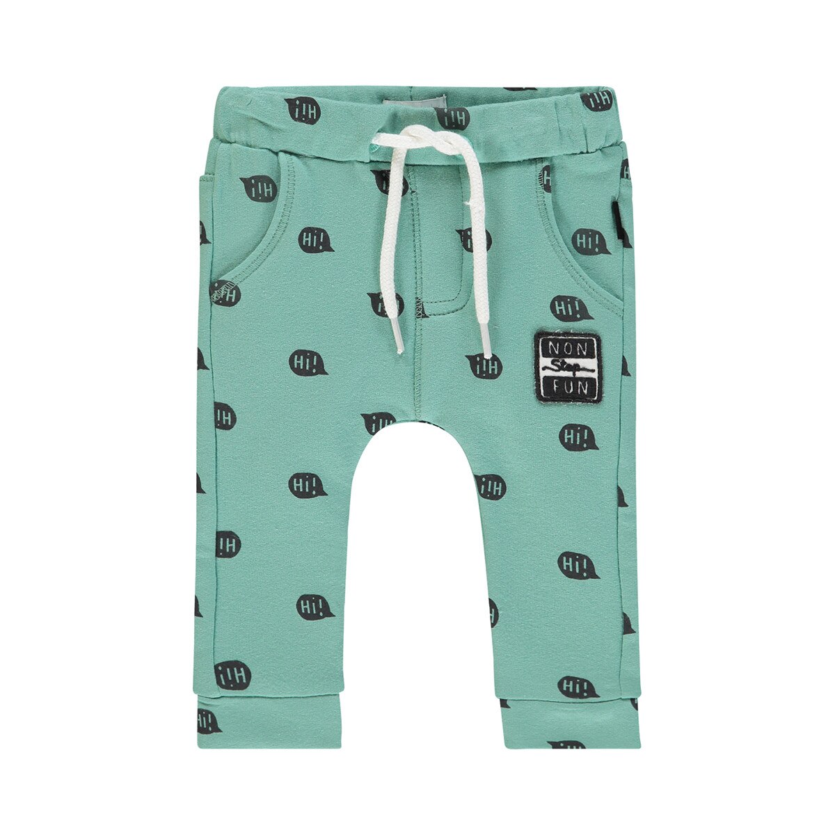 Pantaloni bebe, Noppies, cu buzunare, Porter, verde, Verde