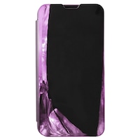 Husa tip carte cu stand Mirror (efect oglinda) mov pentru Samsung Galaxy A10 (SM-A105F), Galaxy M10 (SM-M105F)