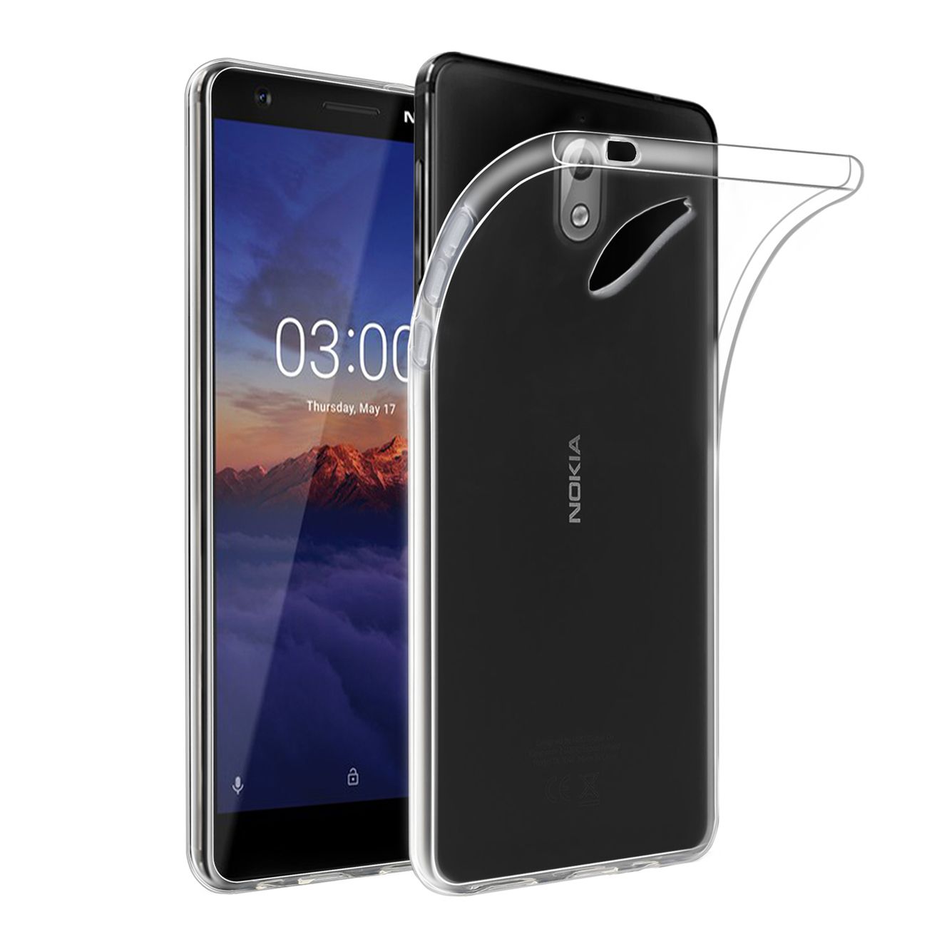 Husa Digitech Crystal 0.1 mm pentru Nokia 3.1 (2018), Transparent -