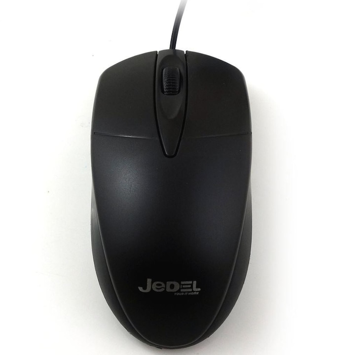 Mouse optic cu fir, JEDEL, CP72, Negru