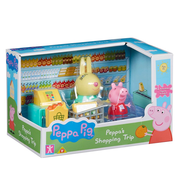 Комплект фигурки Peppa Pig - Shopping trip