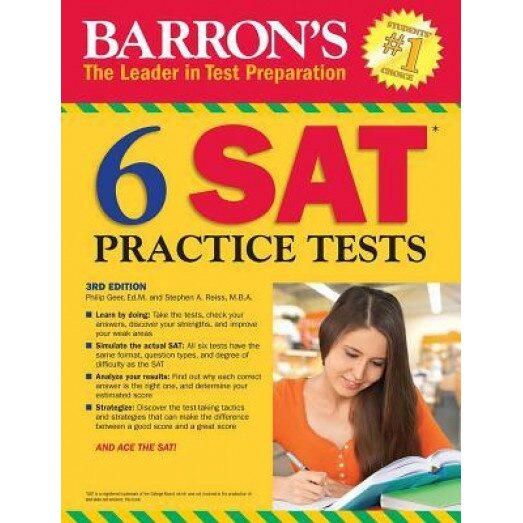 Barron's 6 SAT Practice Tests, 3rd Edition, Philip Geer Ed M. (Author)
