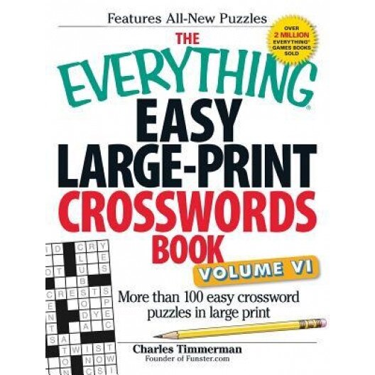 The Everything Easy Large-Print Crosswords Book, Charles Timmerman (Author)
