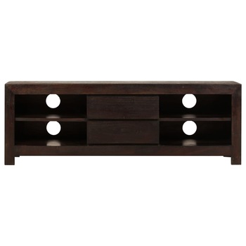 Comoda TV din lemn de acacia, vidaXL, 120 x 30 x 40 cm, Maro inchis Comoda TV din lemn de acacia, vidaXL, 120 x 30 x 40 cm, Maro inchis
