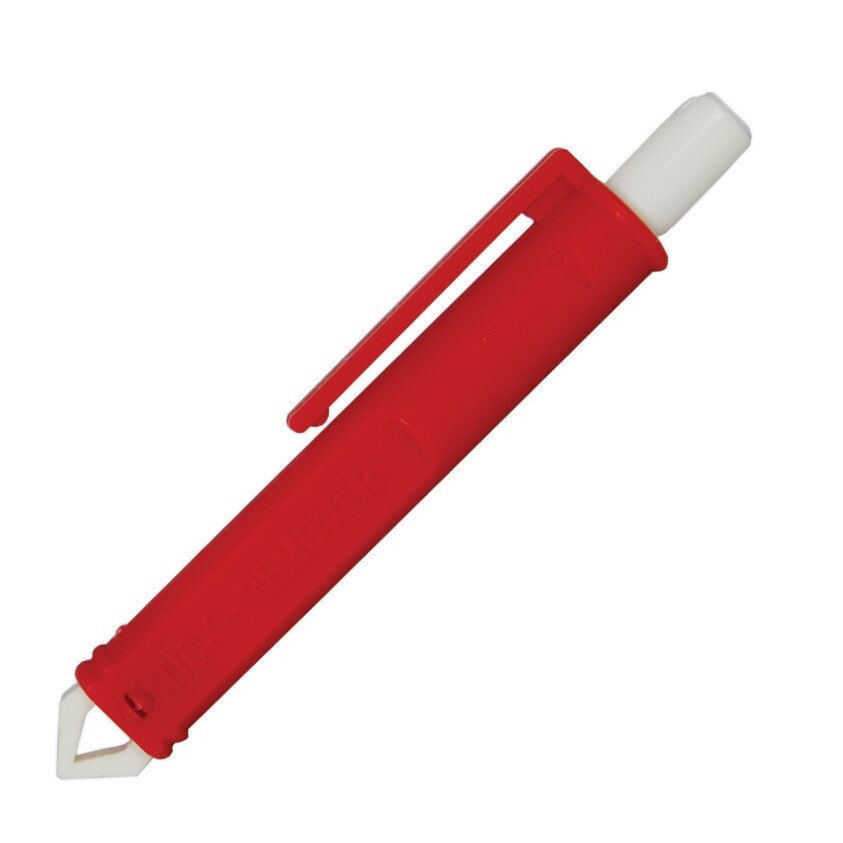 Dispozitiv de scos capusele, din plastic, 2 culoari alb si rosu, 9.3 cm lungime, 0.4mm partea activa