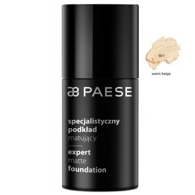Fond de ten Paese Expert Matte 501 Warm Beige, 30 ml