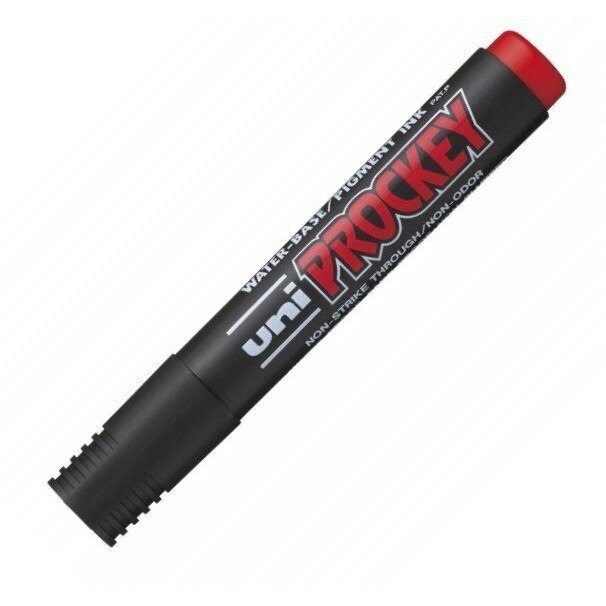 Marker permanent Uni-ball PM-126 Prockey varf tesit rosu