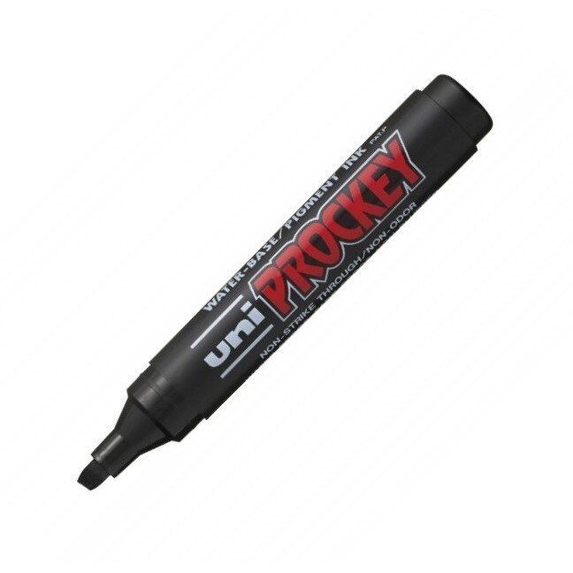 Marker permanent Uni-ball PM-126 Prockey varf tesit negru