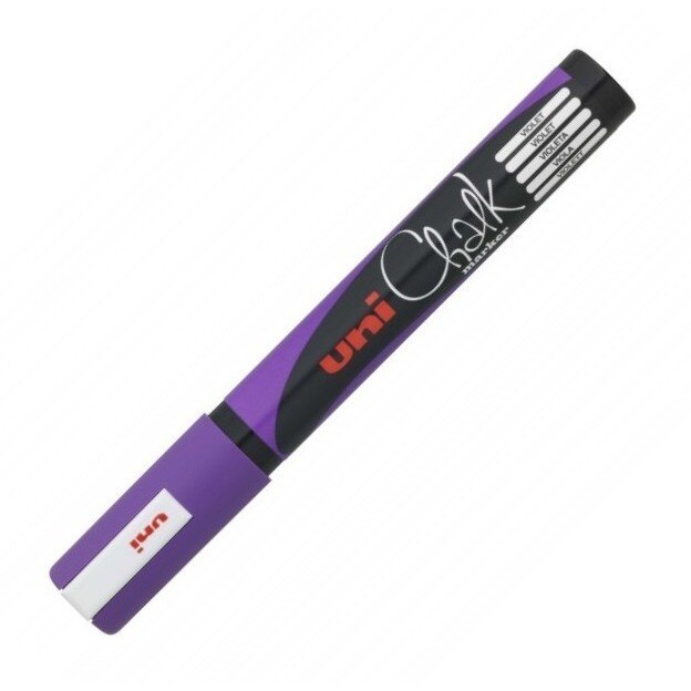 Marker creta Uni-ball Chalk PWE-5M violet