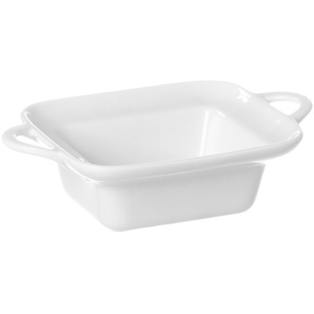 Vas aperitive si tapas tip tava cu manere, portelan termorezistent pentru cuptor pana la 600 gr C, Hendi, 100x140x45 mm, rezistent la uzura si impact Vas aperitive si tapas tip tava cu manere, portelan termorezistent pentru cuptor pana la 600 gr C, Hendi, 100x140x45 mm, rezistent la uzura si impact