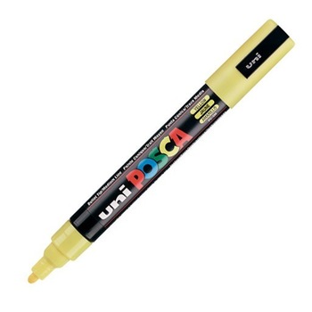 Marker Uni-ball PC-5M Posca 1,8-2,5 mm galben Marker Uni-ball PC-5M Posca 1,8-2,5 mm galben