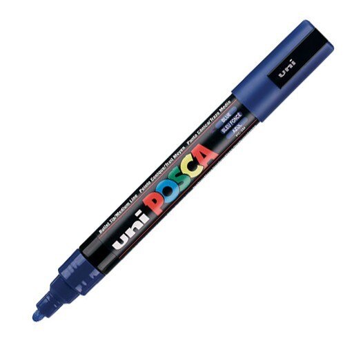 Marker Uni-ball PC-5M Posca 1,8-2,5 mm albastru