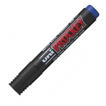 Marker permanent Uni-ball PM-126 Prockey varf tesit albastru Marker permanent Uni-ball PM-126 Prockey varf tesit albastru