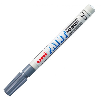 Marker vopsea Uni-ball PX-21 0,8-1,2 mm gri Marker vopsea Uni-ball PX-21 0,8-1,2 mm gri