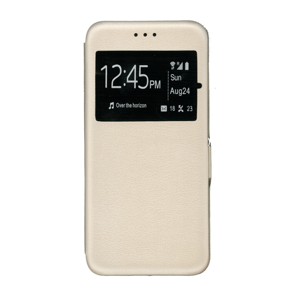 Husa de protectie tip carte, 360 Window, EuroCELL , pentru Samsung Galaxy A20e, auriu