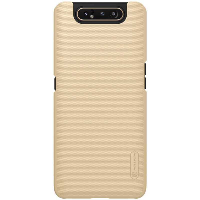 Husa protectie spate din plastic texturat auriu, pentru Samsung Galaxy A80/A90- Nillkin Frosted Shield
