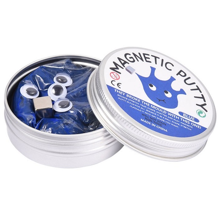 Plastilina inteligenta magnetica, albastra (magnet inclus)