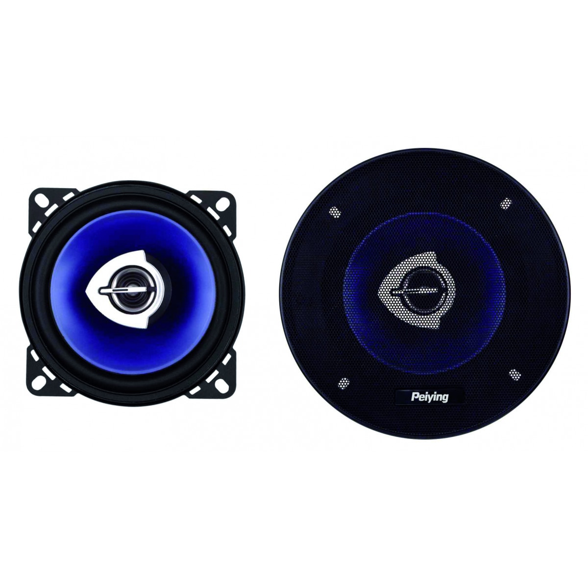 Set difuzoare auto Peiying 4 inch, 80 W MAX