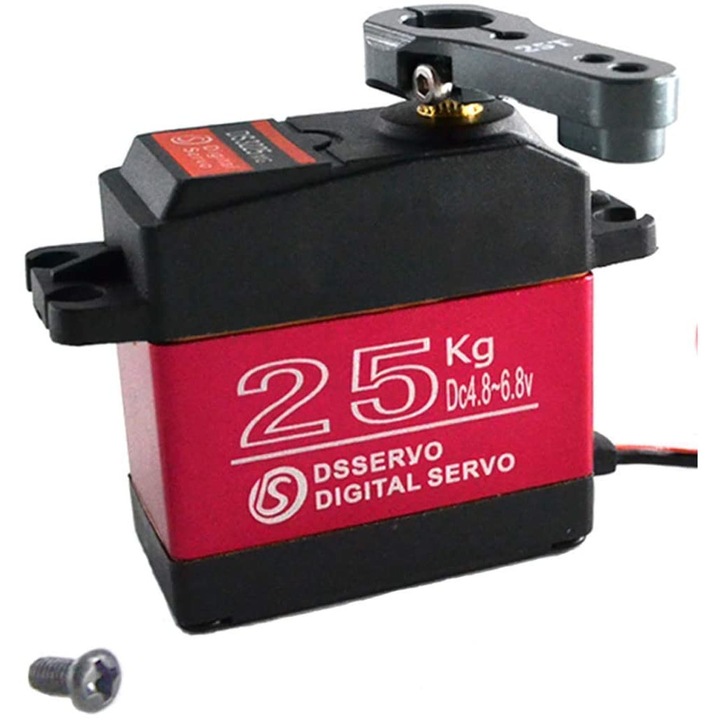 DS3225 Digitális szervomotor 25 T ágyhoz Baja Car 1/10 modell robot teherautóhoz