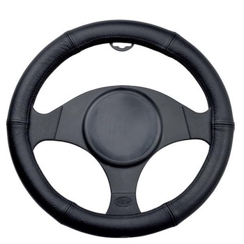 Husa Volan Automax, cauciuc si piele, neagra, 37-39cm Husa Volan Automax, cauciuc si piele, neagra, 37-39cm